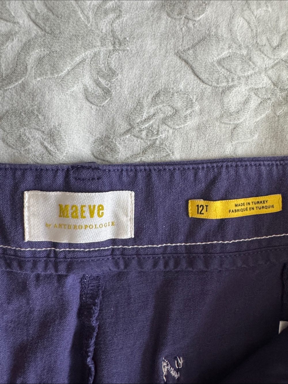 Maeve by Anthropologie Women’s Purple Cargo Pants with Contrast Stitching - Picture 6 of 13